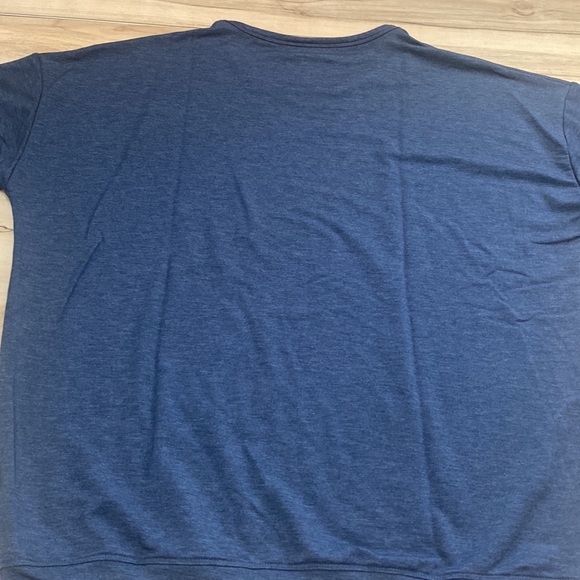 Tuff Athletics Womens L Long Sleeve Blue Shirt. Pullover. Crew neck. Heather Blu - Picture 7 of 12